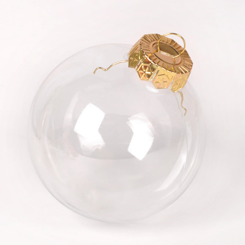 Wholesale Christmas Decoration Transparent Plastic Christmas Balls